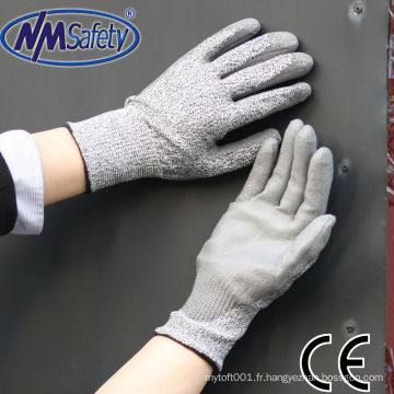 NMSAFETY pu enduit anti gants de coupe DMF gratuitement